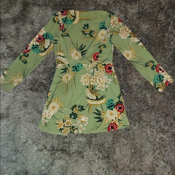 Multi Color - Mint Green Mini Dress - Picture 2 of 3